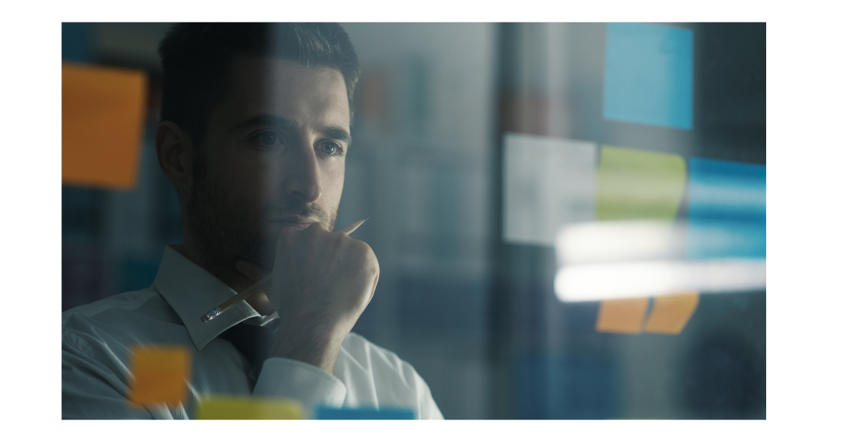 a man contemplating a plan